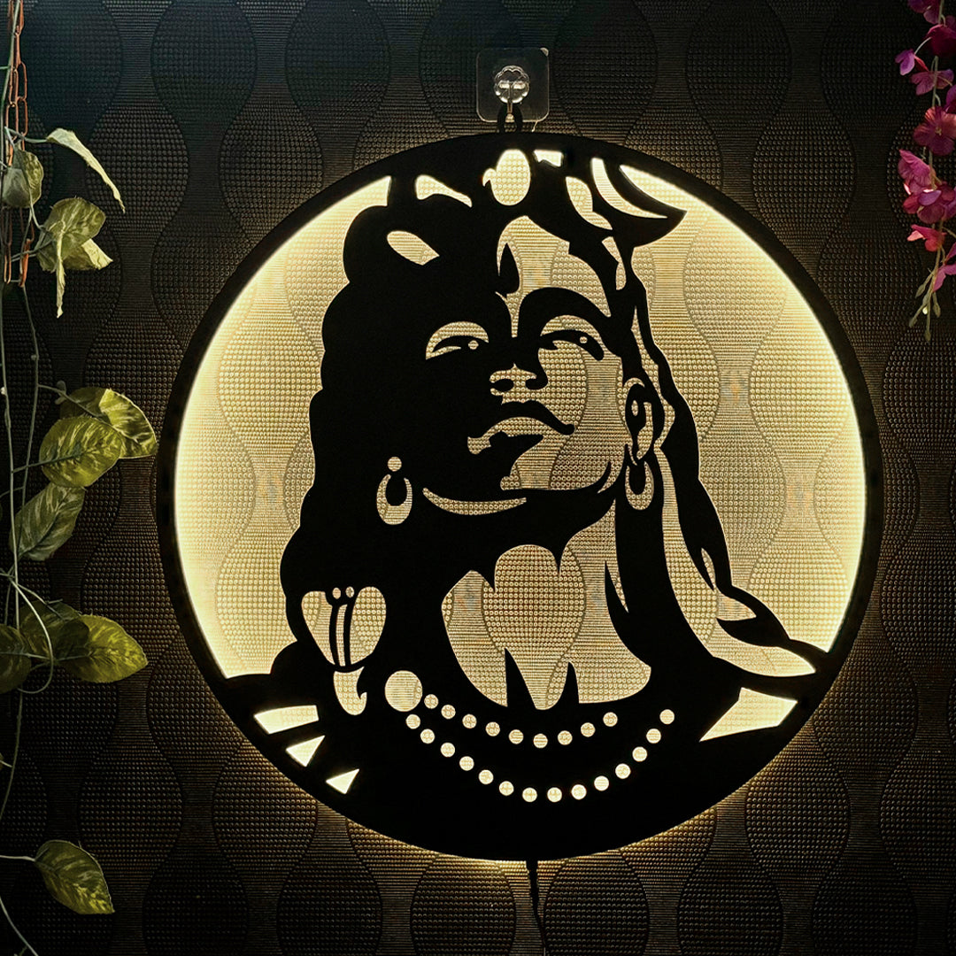 Adiyogi-ShivJi Wall Decor Led Light