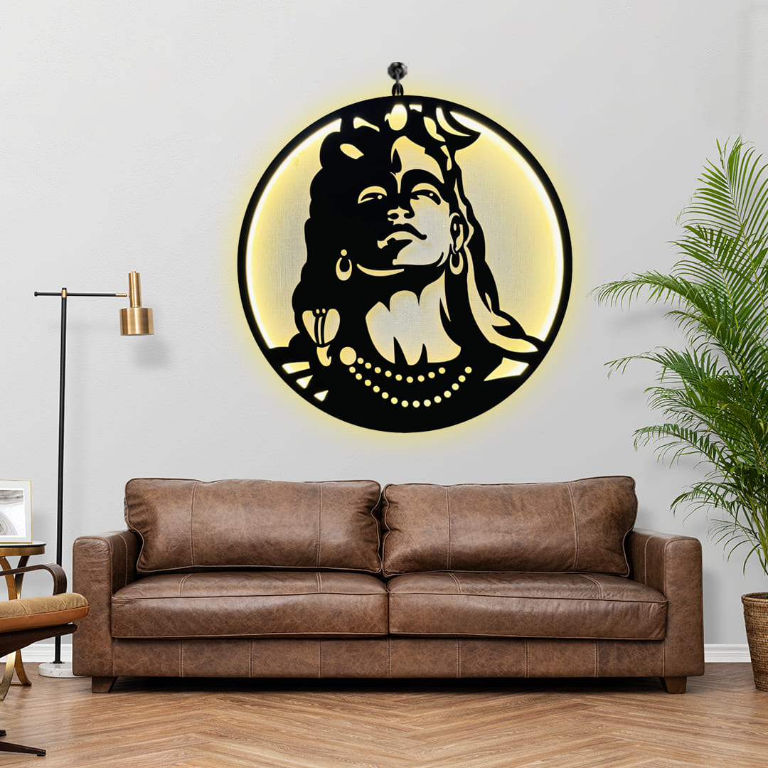 Adiyogi-ShivJi Wall Decor Led Light