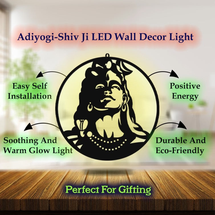 Adiyogi-ShivJi Wall Decor Led Light