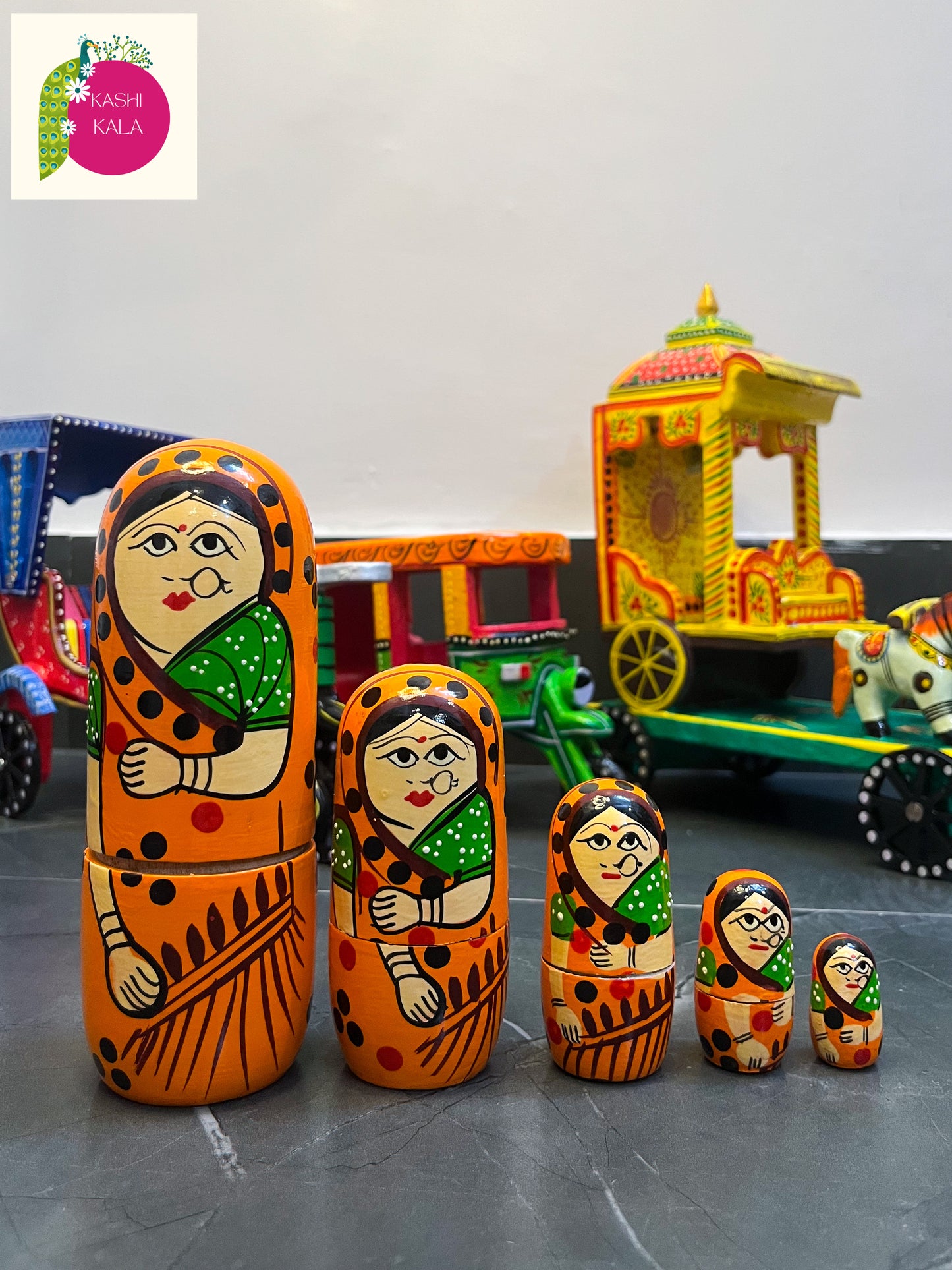 Benarasi Gudiya Wooden Toy for Kids, Home Decor and Festive Decoration Made By Varanasi Karigars