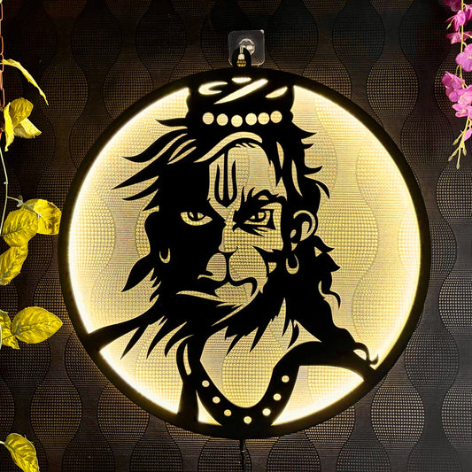 Bajrang Bali Hanuman  Wall Decor Light Led