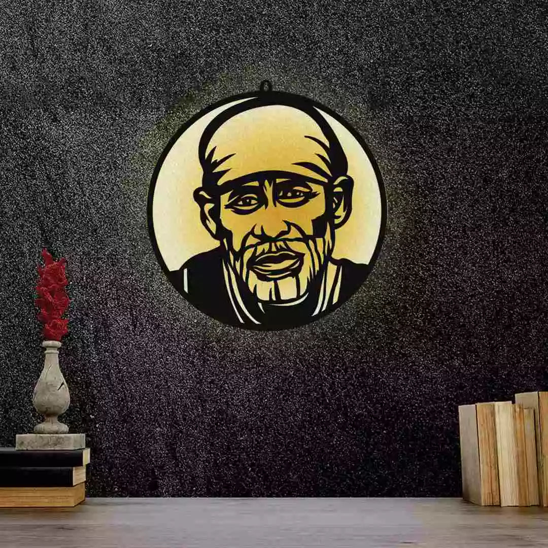 Sai Baba Wall LED Wall Decor Light