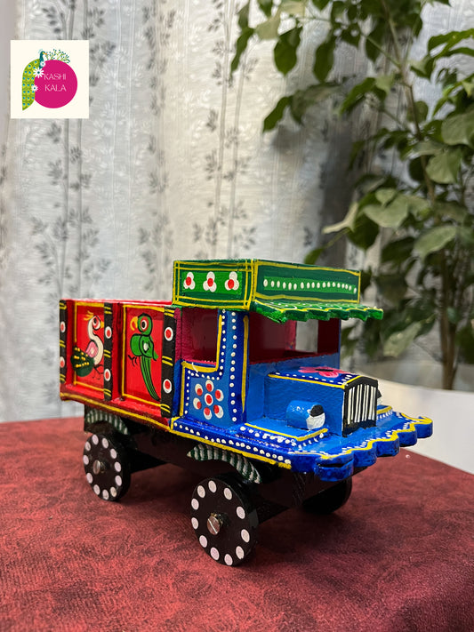 Handmade Laquerware Truck Toy Made By Varanasi Karigars