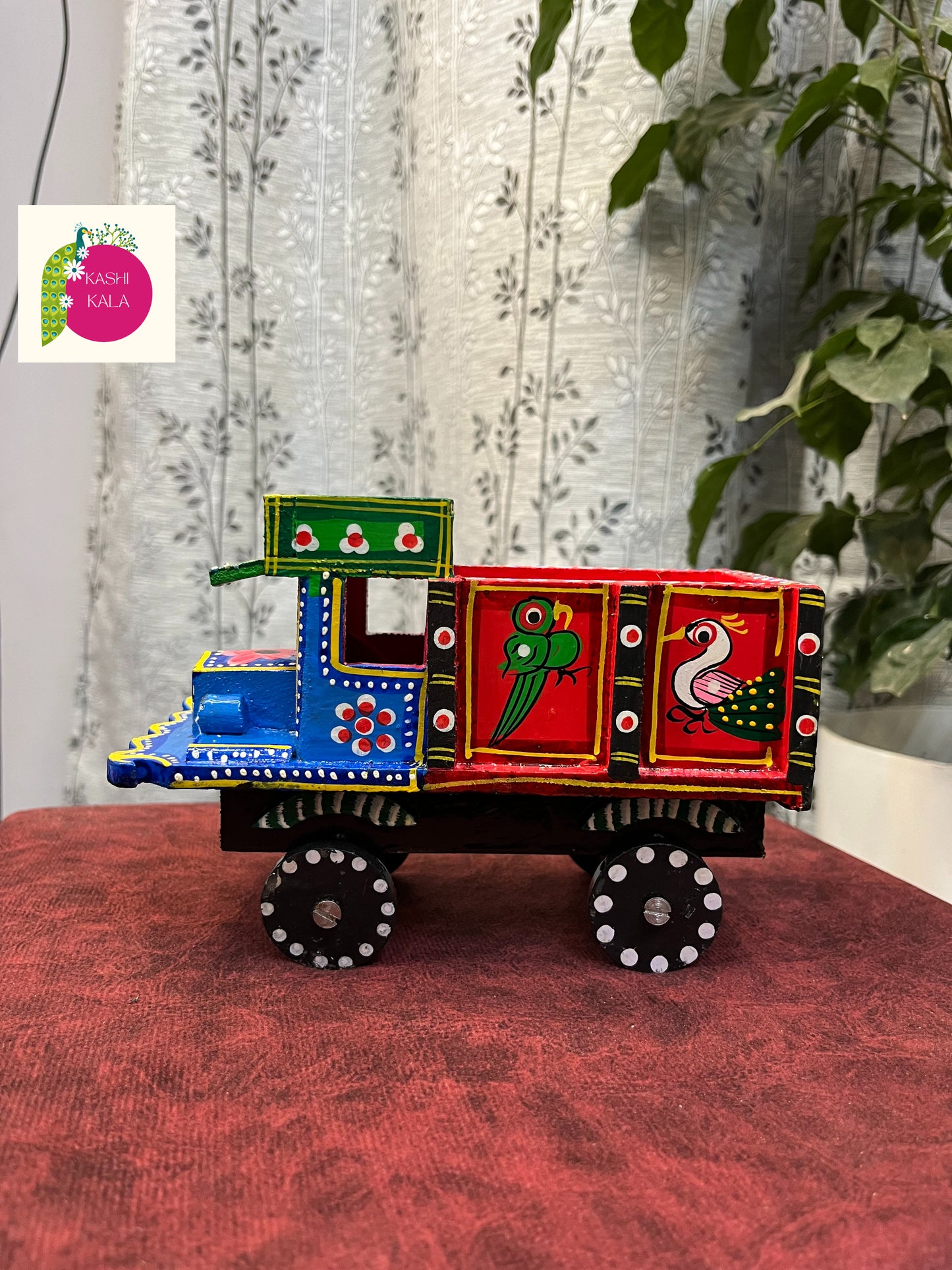 Handmade Laquerware Truck Toy Made By Varanasi Karigars